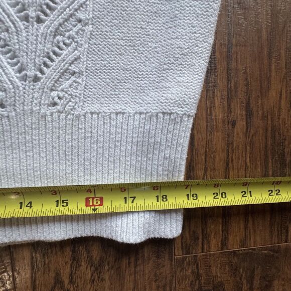 Womens Sweater Crew Neck Cable Knit A New Day Ivory Cream Sweater Size XXL - Picture 7 of 11